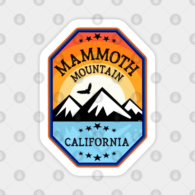 Ski Mammoth Mountain California Skiing Mountain Sunrise Sticker by DD2019